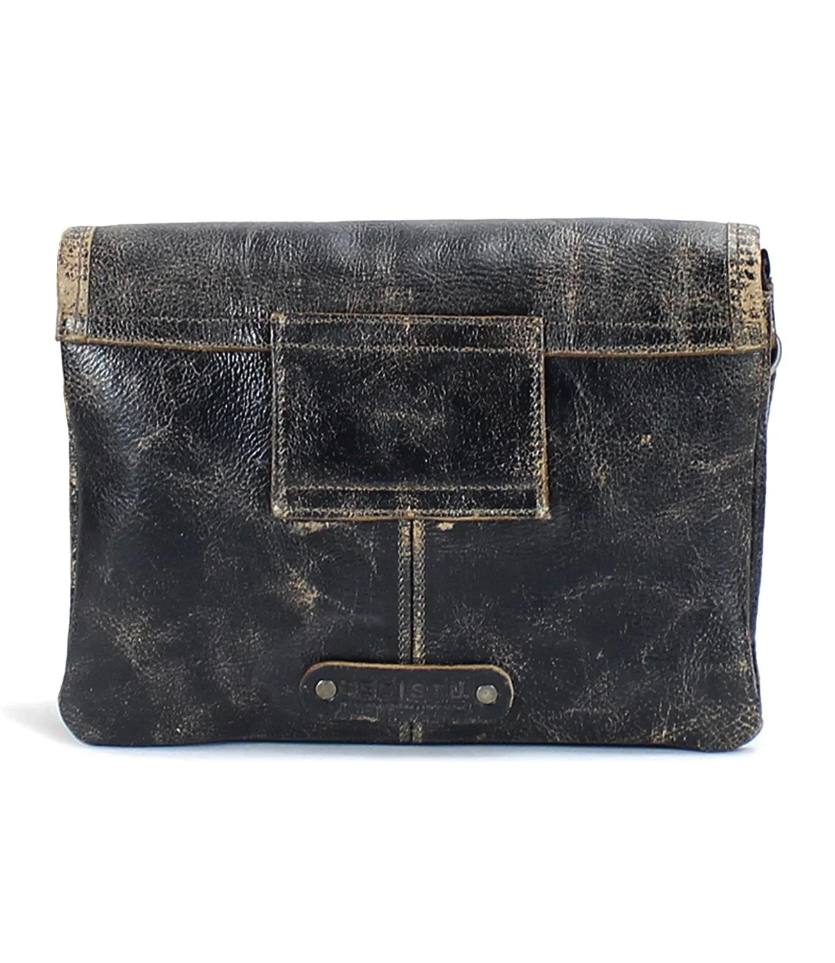 The ziggy II handbag in black lux leather by Bed Stu