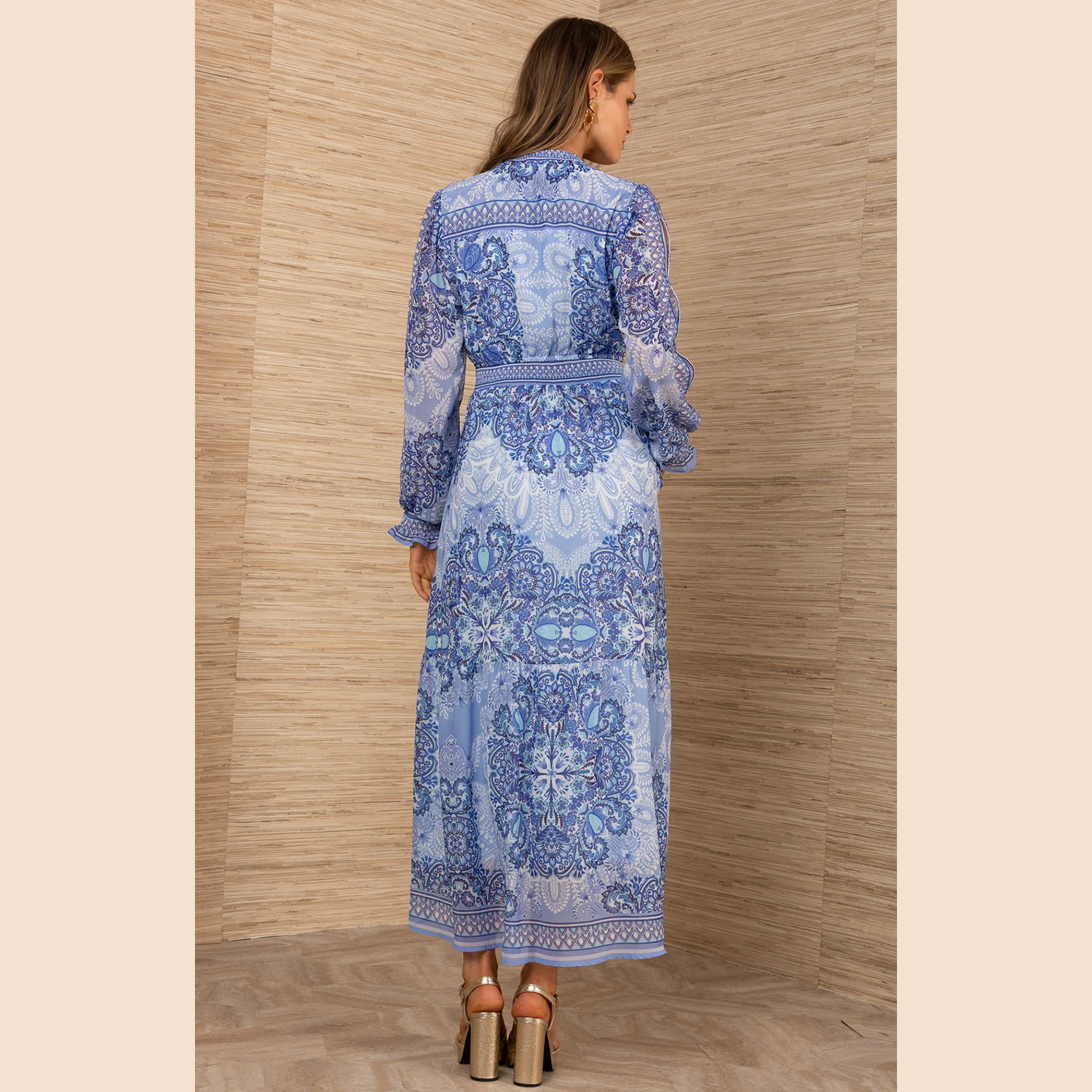 hale bob maxi dress sale Hale Bob Ila Silk-Blend Maxi Dress