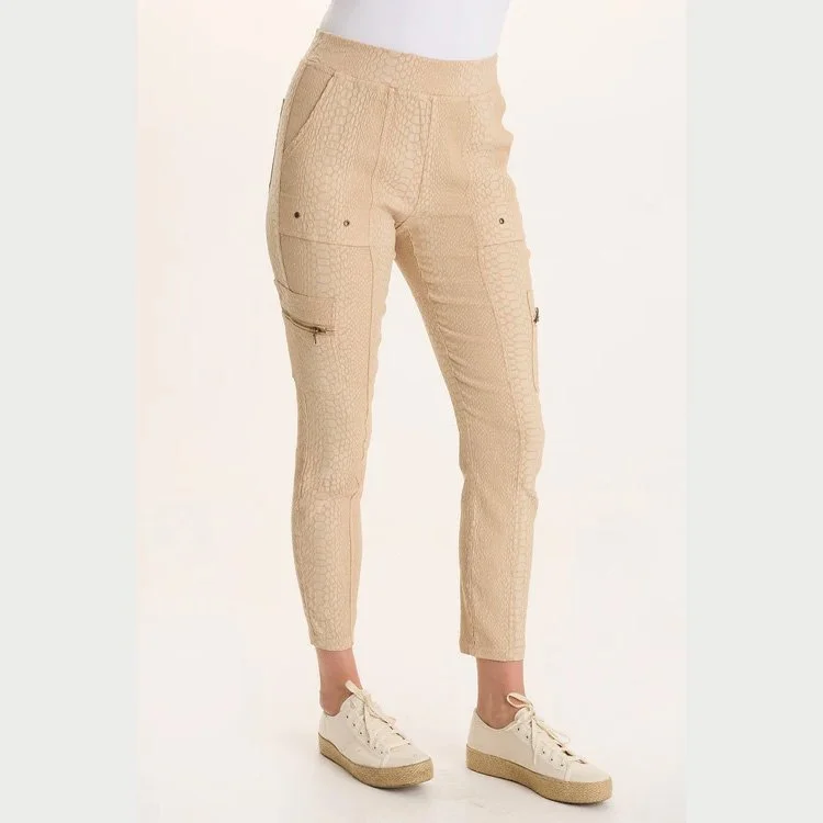 The gamlin textured jacquard elevated legging by XCVI in park avenue color