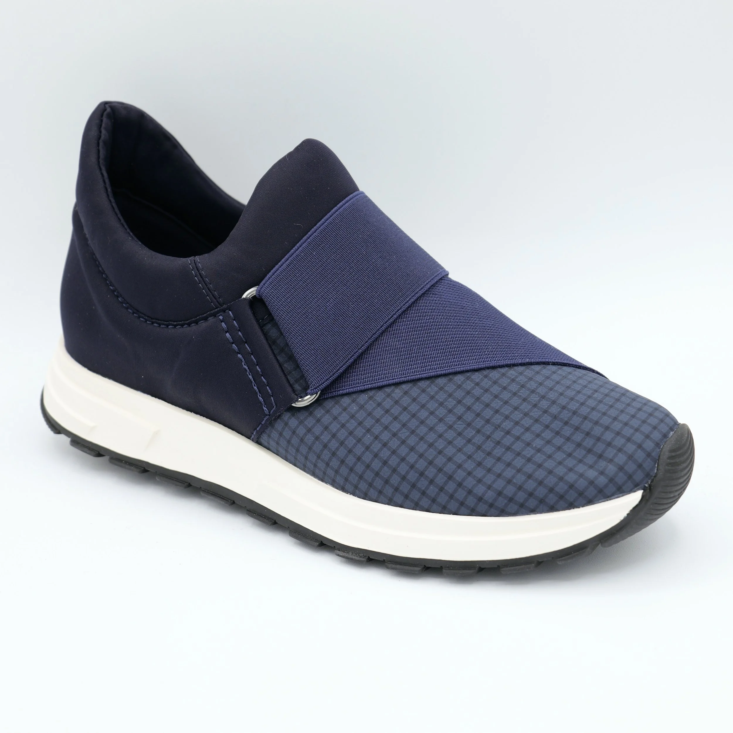 The banded sneak 25 by All Black Footwear in navy