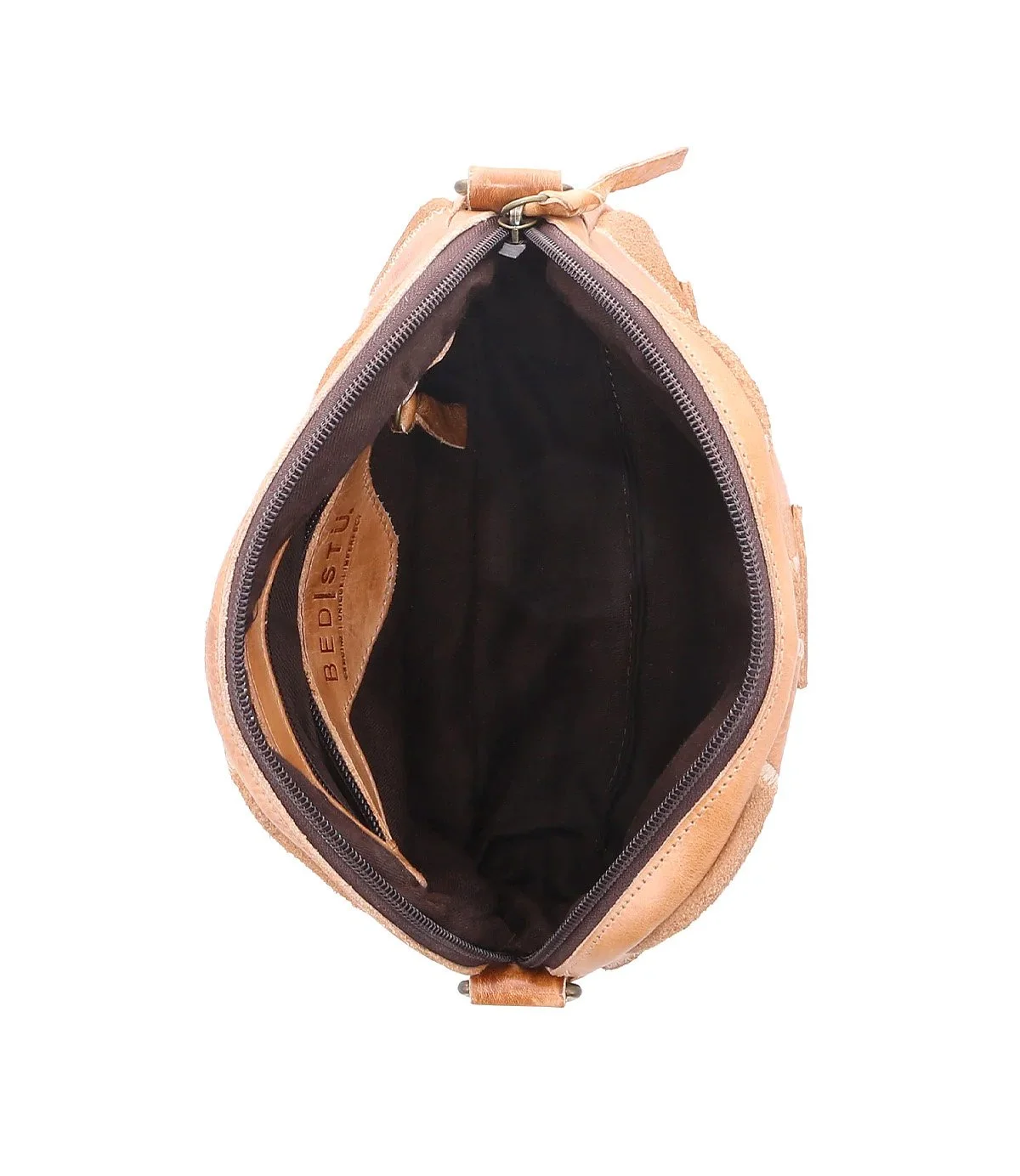 The abundance sling bag in tan mr by Bed Stu