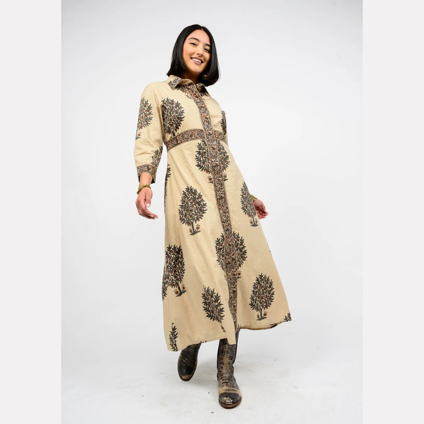 white christmas dresses Uncle Frank Tiered Tiger Dress