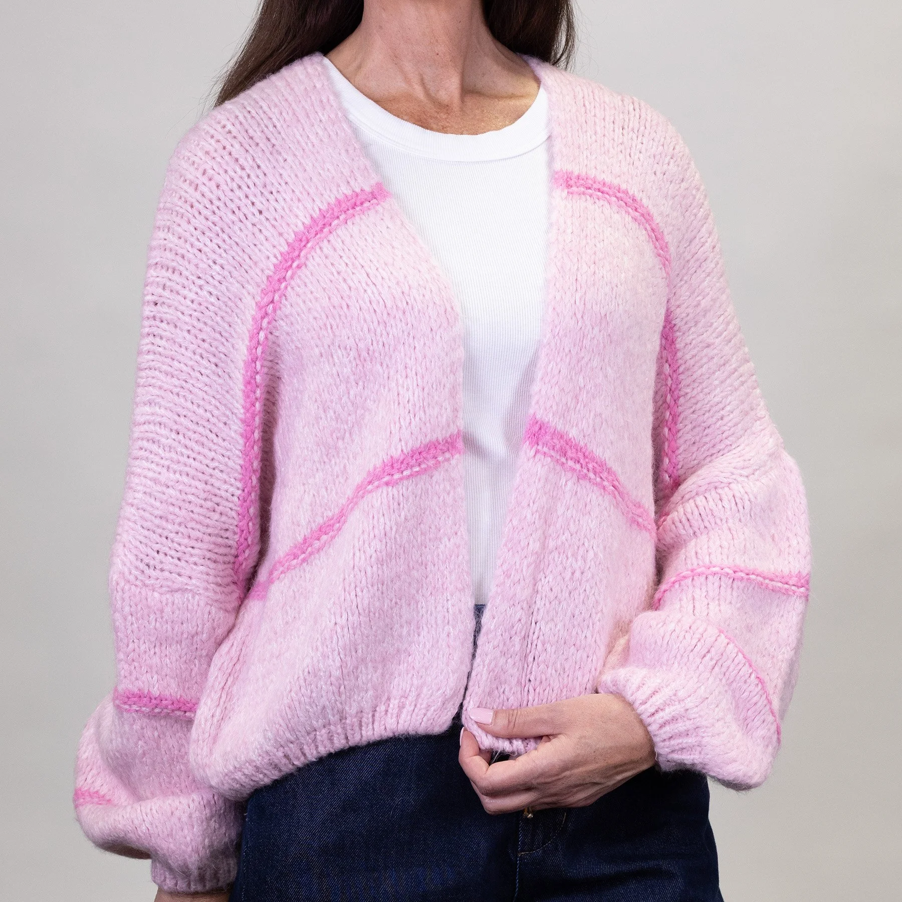 Astrid - shae cardi - pink multi