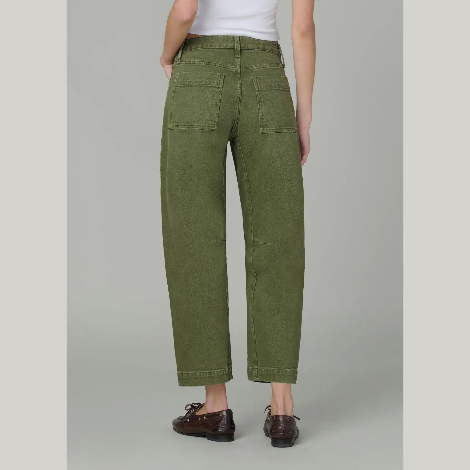 The double pocket barrel jean in winter moss by Joe's Jeans