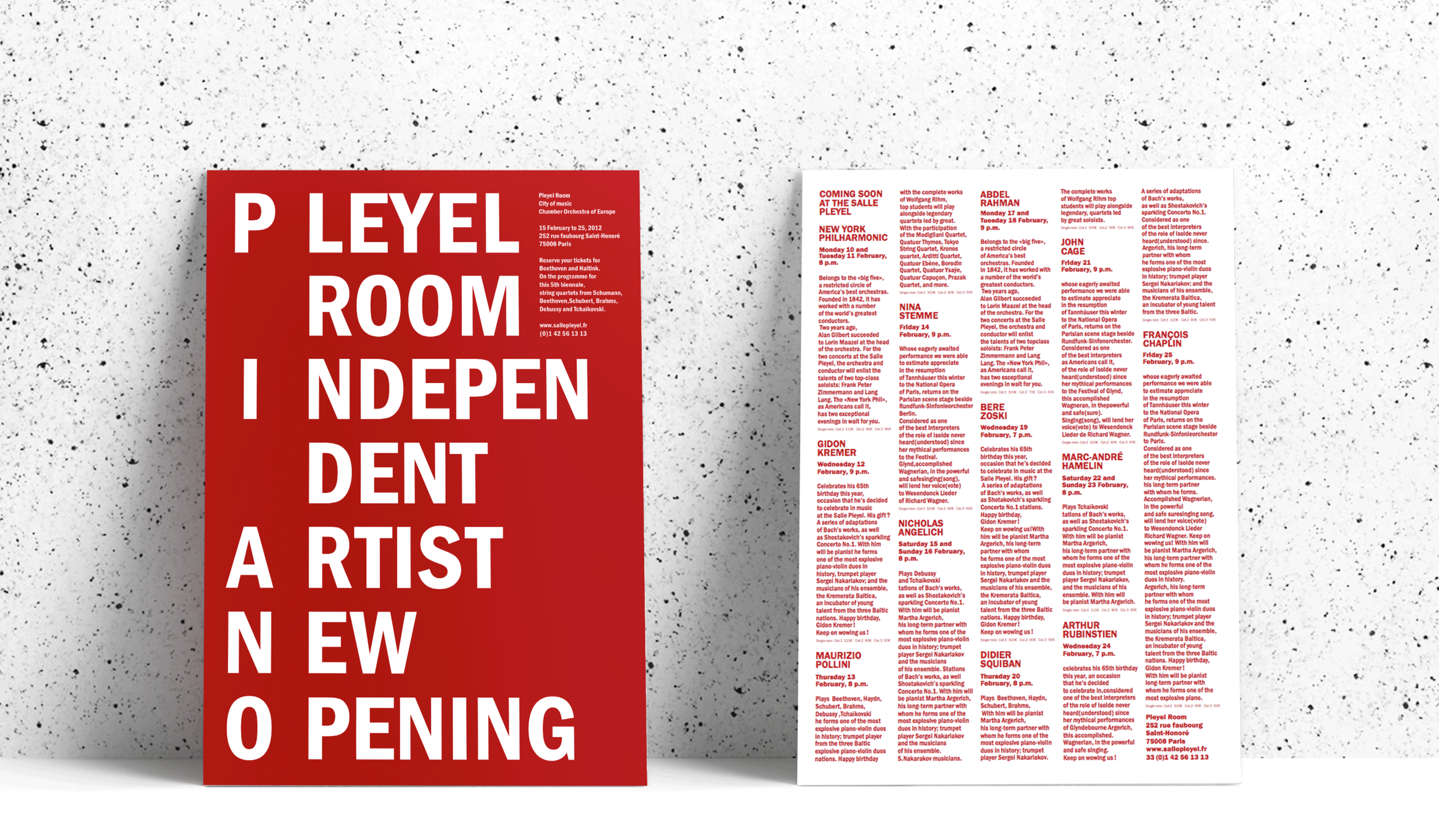  Création d’une affiche grand format pour la Salle Pleyel 