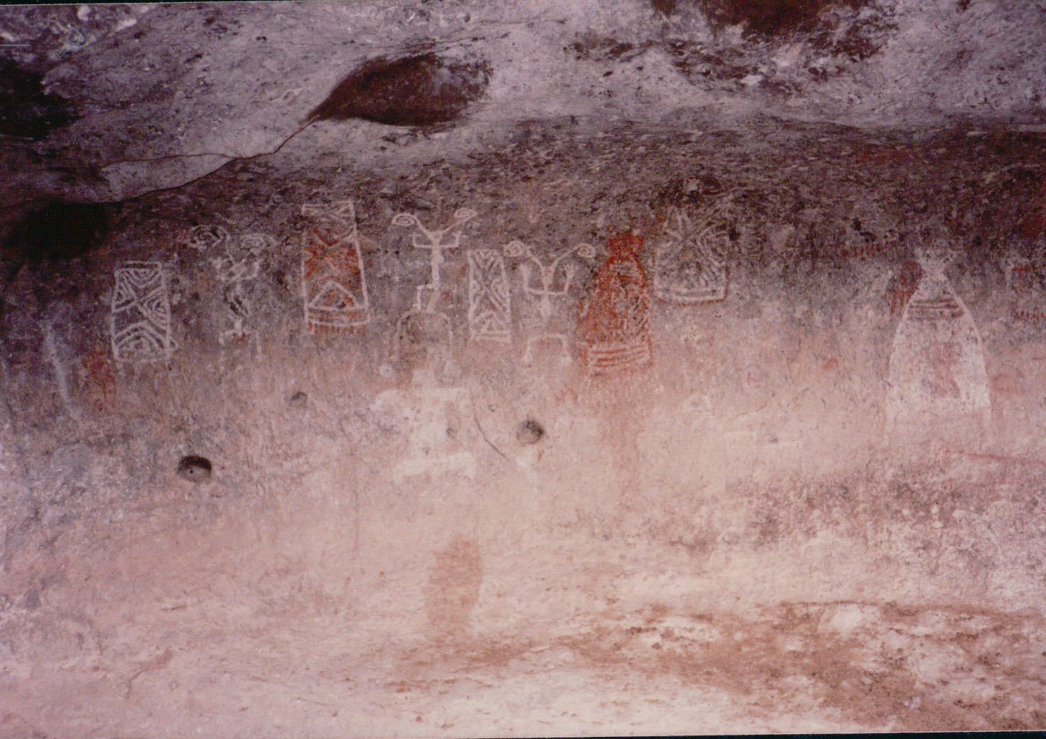 Petroglyphs in cave near Cucurpe, Sonora, Mexico