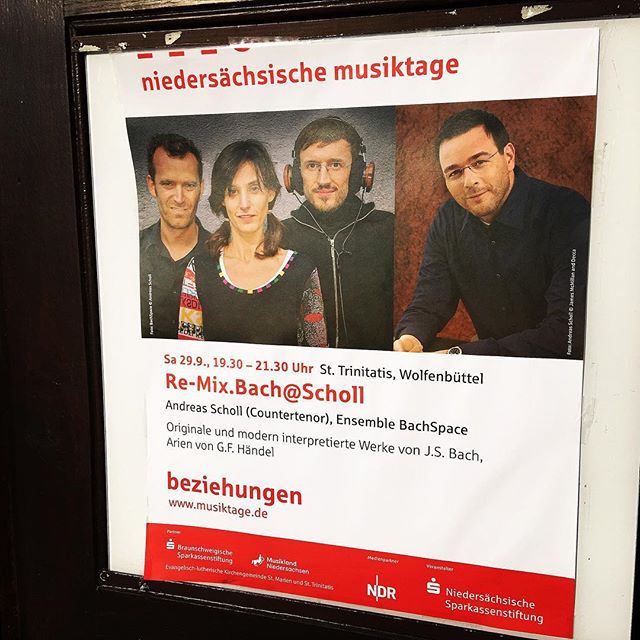 Beautiful concert tonight with #andreasscholl #bachspace #indieclassical #baroquereimagined #jsbach #postcanonic #nieders&auml;chsischemusiktage