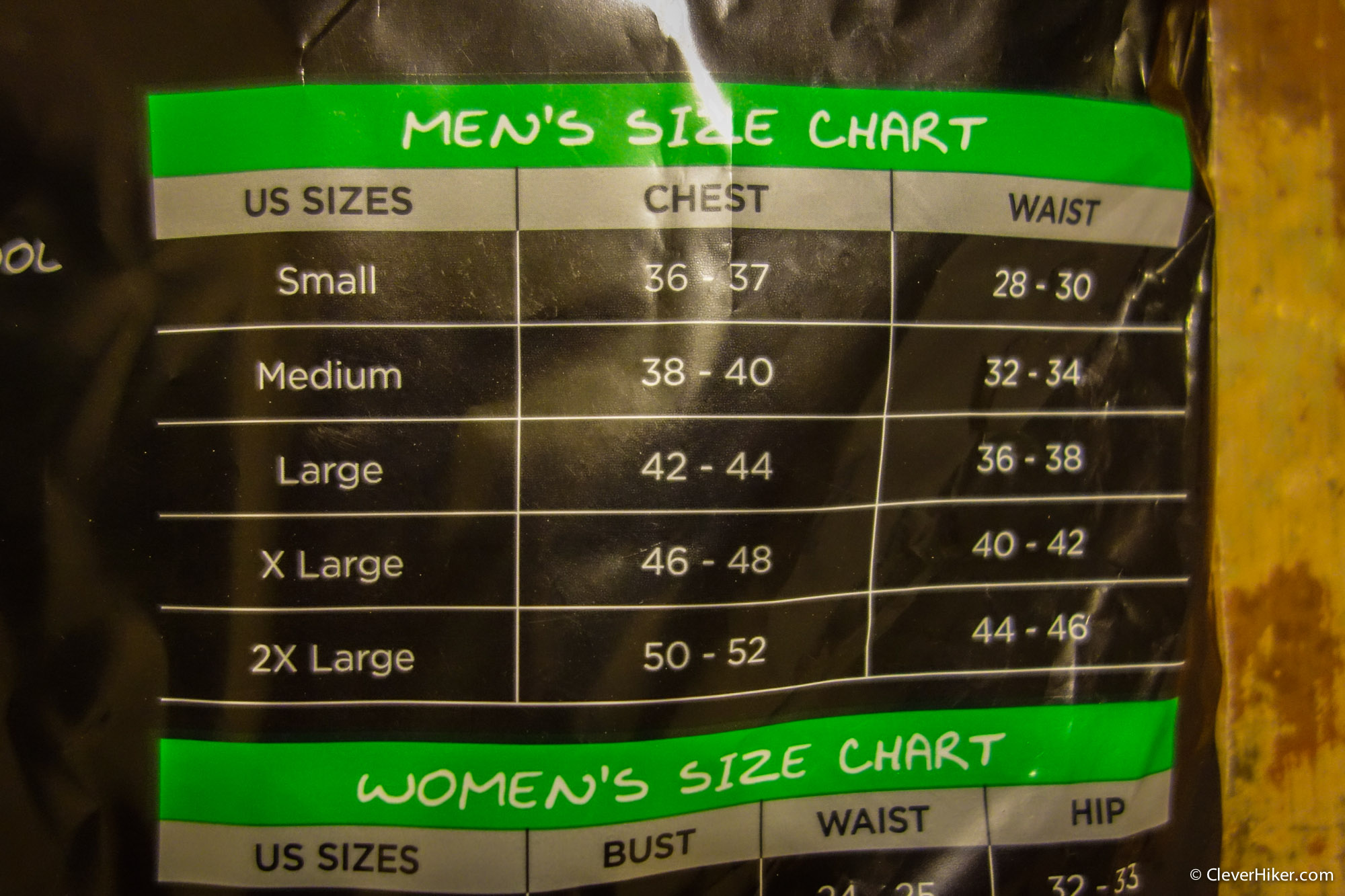 Woolx Size Chart