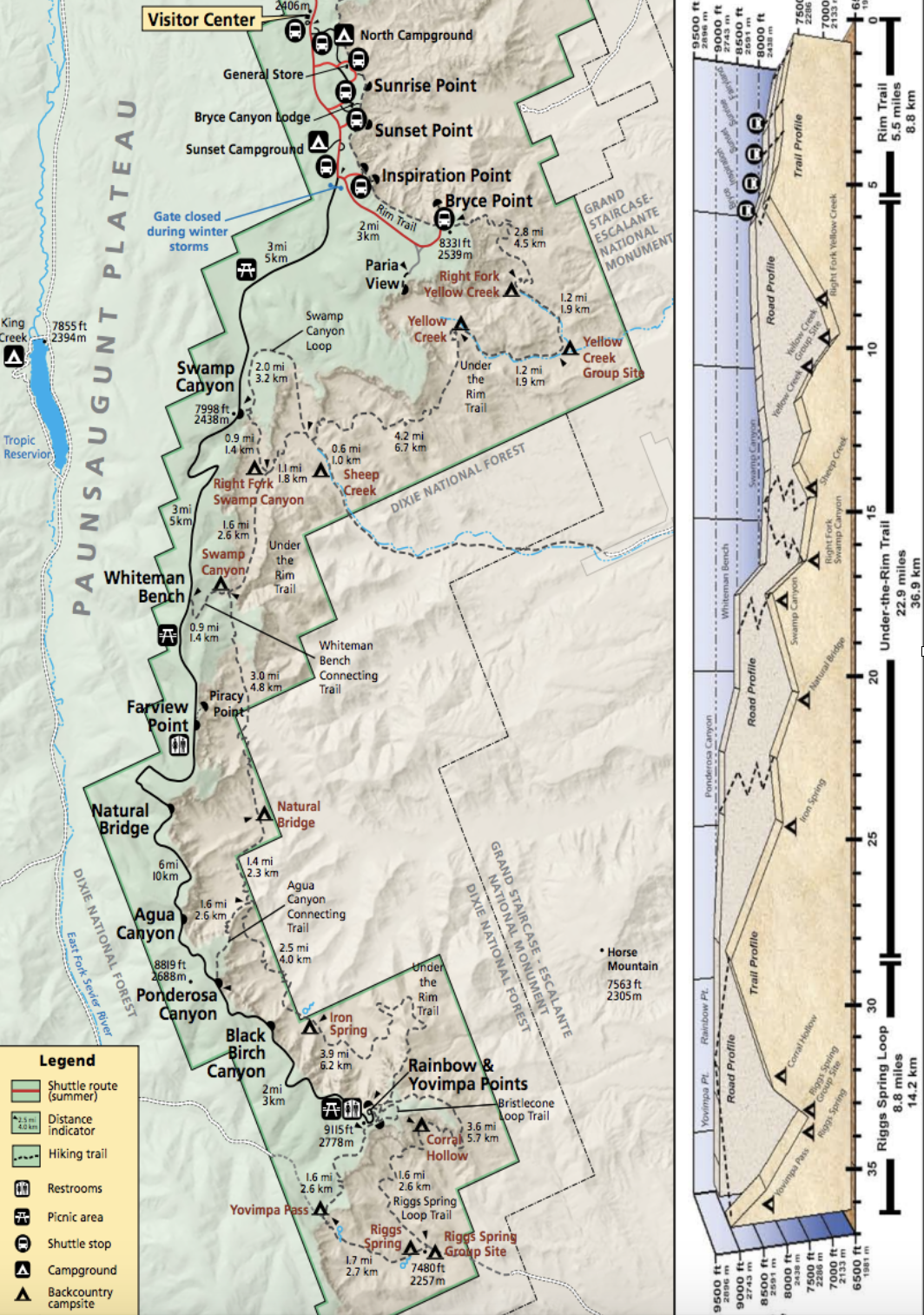 bryce canyon backpacking trips