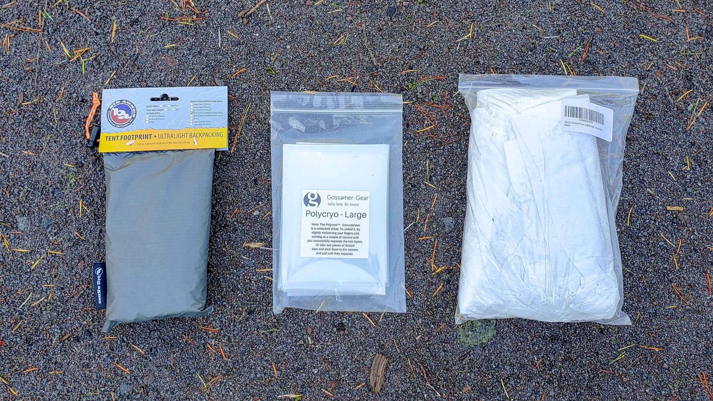 7 ft polycro Polycryo Tent Footprint Ground Cloth Sheet by 5 ft 