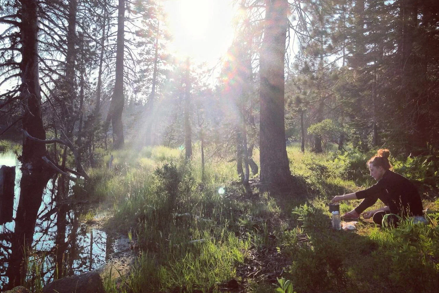 Cooking a Meal near an Oregon Lake - Photo Credit:  Philip Kramer