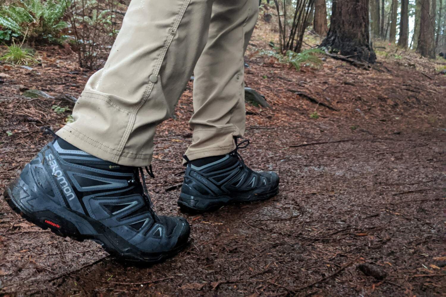 Mens Mid Trekking Hiking Boots Outdoor Lightweight Hiker 