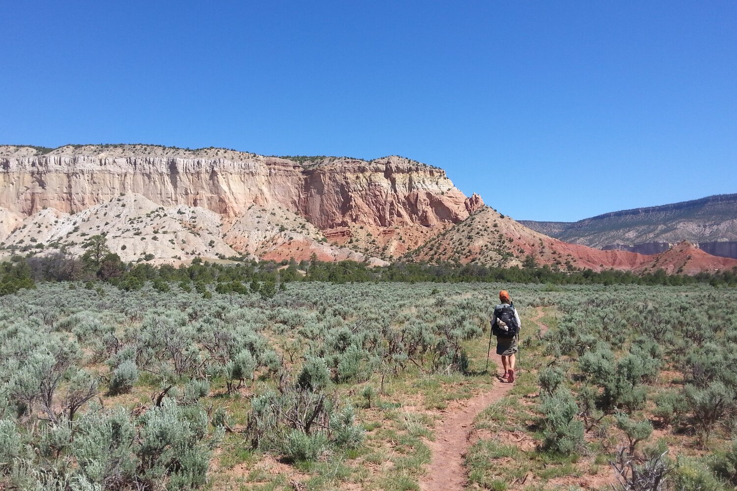 Hiking among the vivid colors and towering rock walls of Northern New Mexico