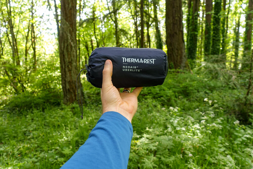 The UberLite is the lightest and most compact sleeping pad from Therm-a-Rest.