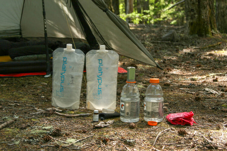 Platy Bottles are great for storing extra water on dry stretches of trail.