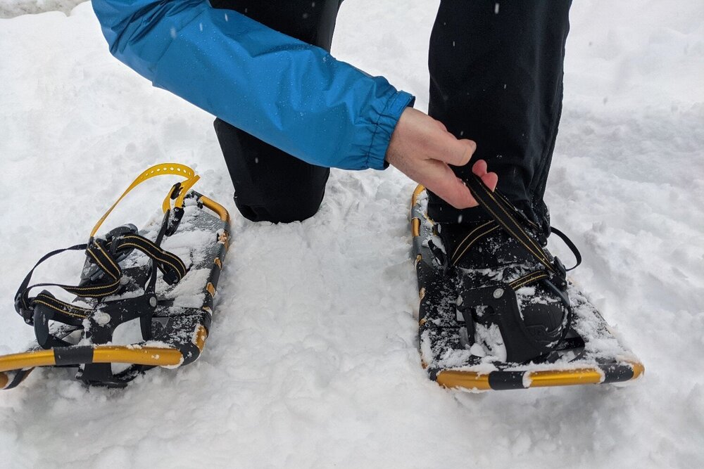 22'' Lightweight All Terrain Snowshoes for Men Women w/ Bag Outdoor Grey 