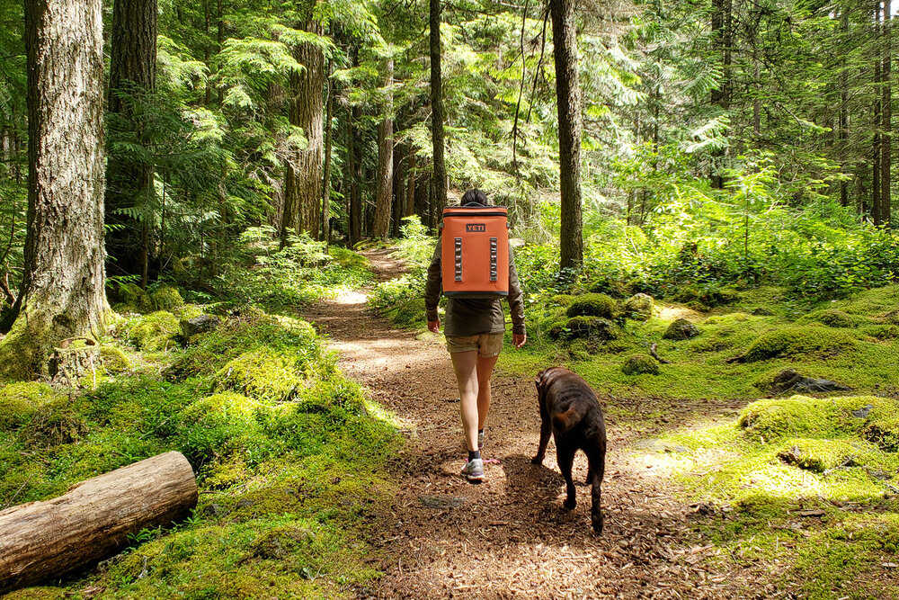 The  YETI Hopper Backflip cooler  is perfect for toting drinks and a picnic on short hikes, so it’s a great way item to use your 20% coupon on