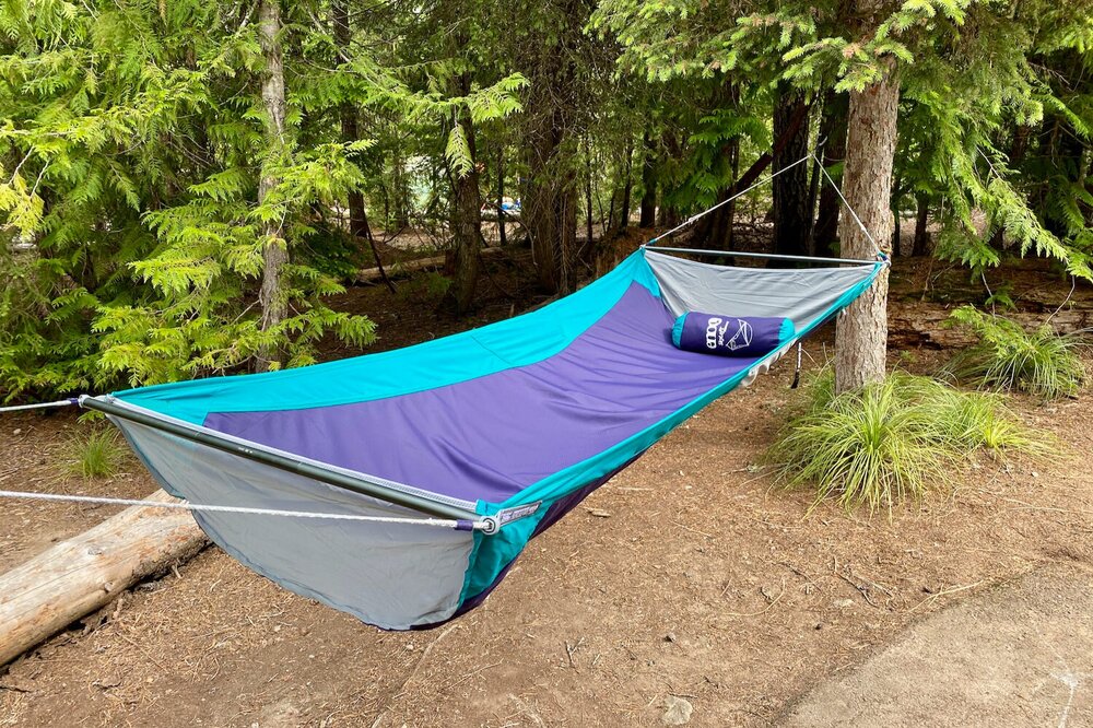 Outdoor Portable Camping Hammock Backpacking Hiking Lightweight fast free del UK 