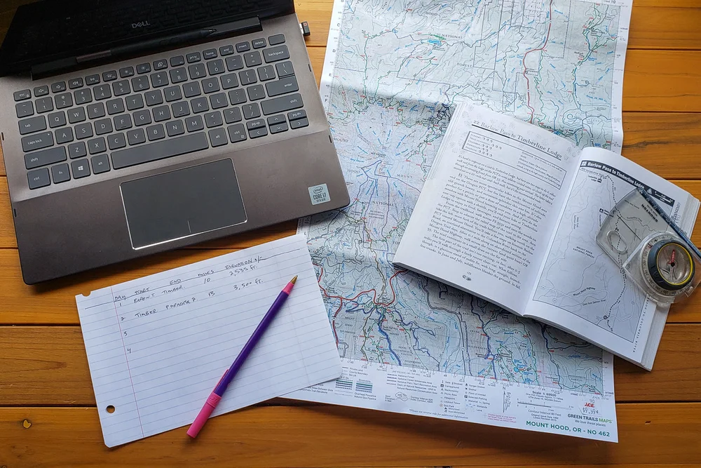 We downloaded the    819 Mount Jefferson, Mount Washington Avenza Map bundle  & carried a  paper map  for this trip