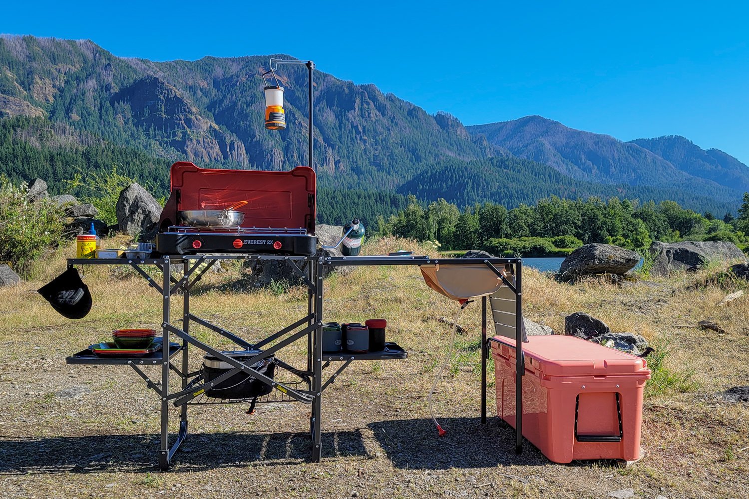 Ozark Trail Camping Table, Silver 