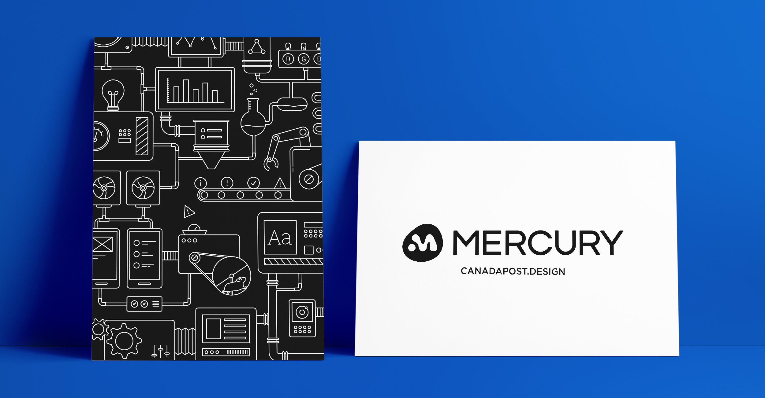During the development of Canada Post’s design system Mercury, I was asked to create the logo and assist with the creation of the website. I was also involved in the maintenance and evolution of our internal design kit.