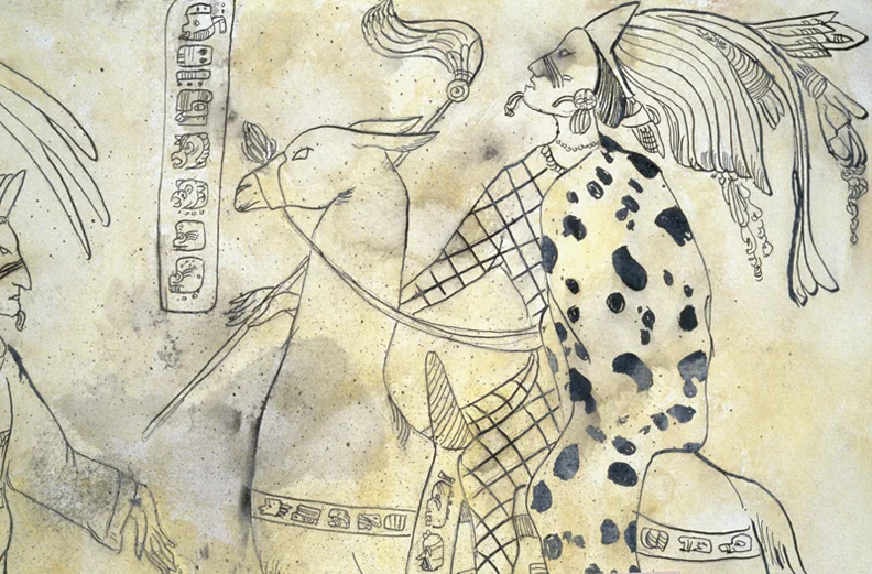 Rocket Codex, 2001, gouache on paper, 18"x 11" (detail) 