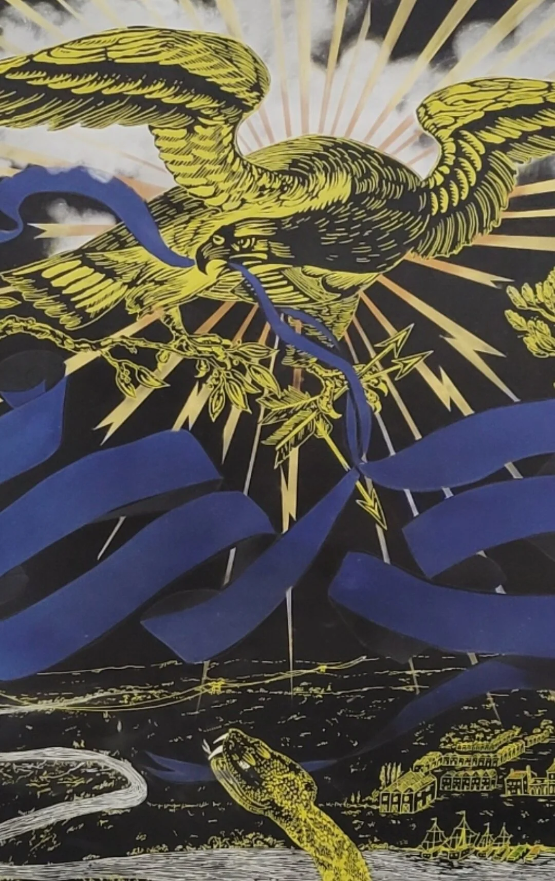 detail of 'Our Tray' in progress 