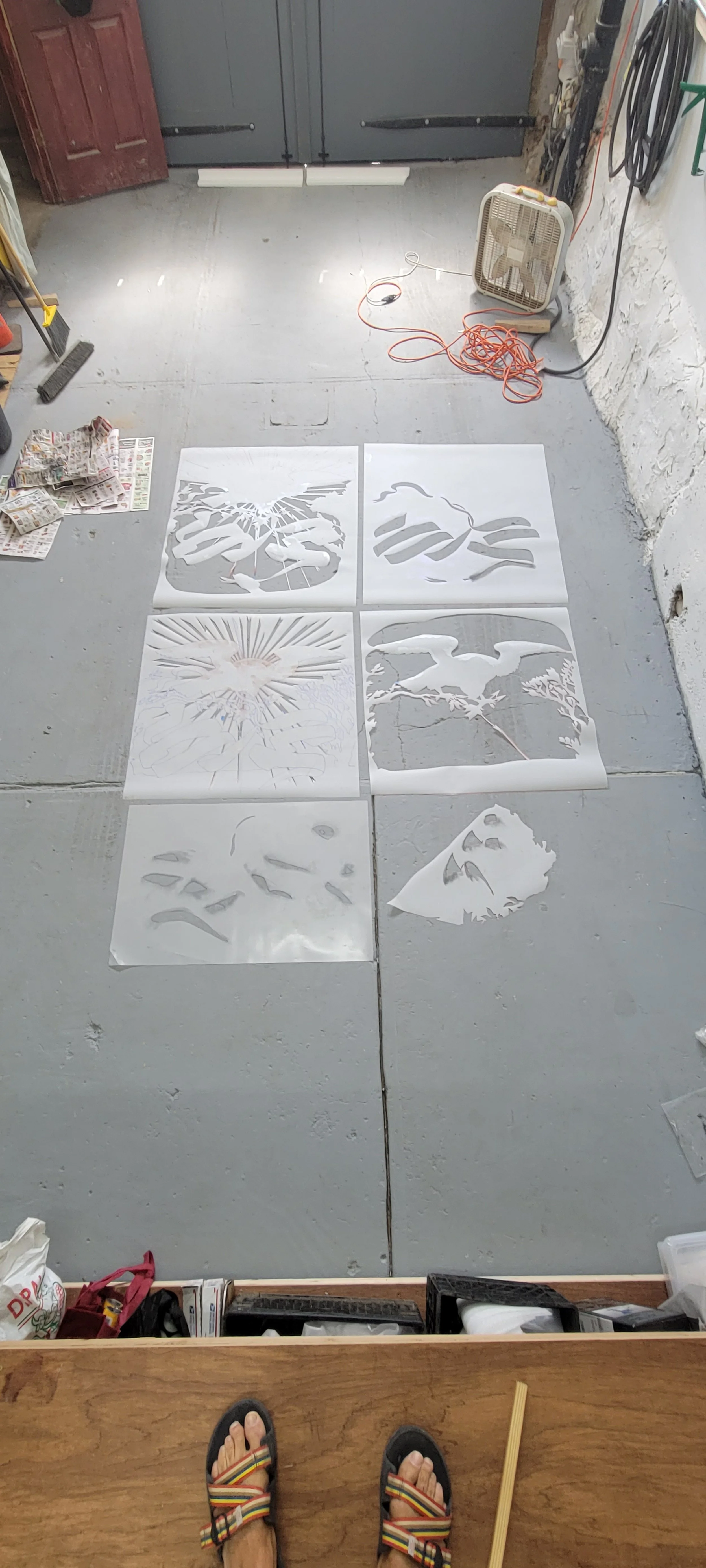 stencils, for, "Our Rights" tray 