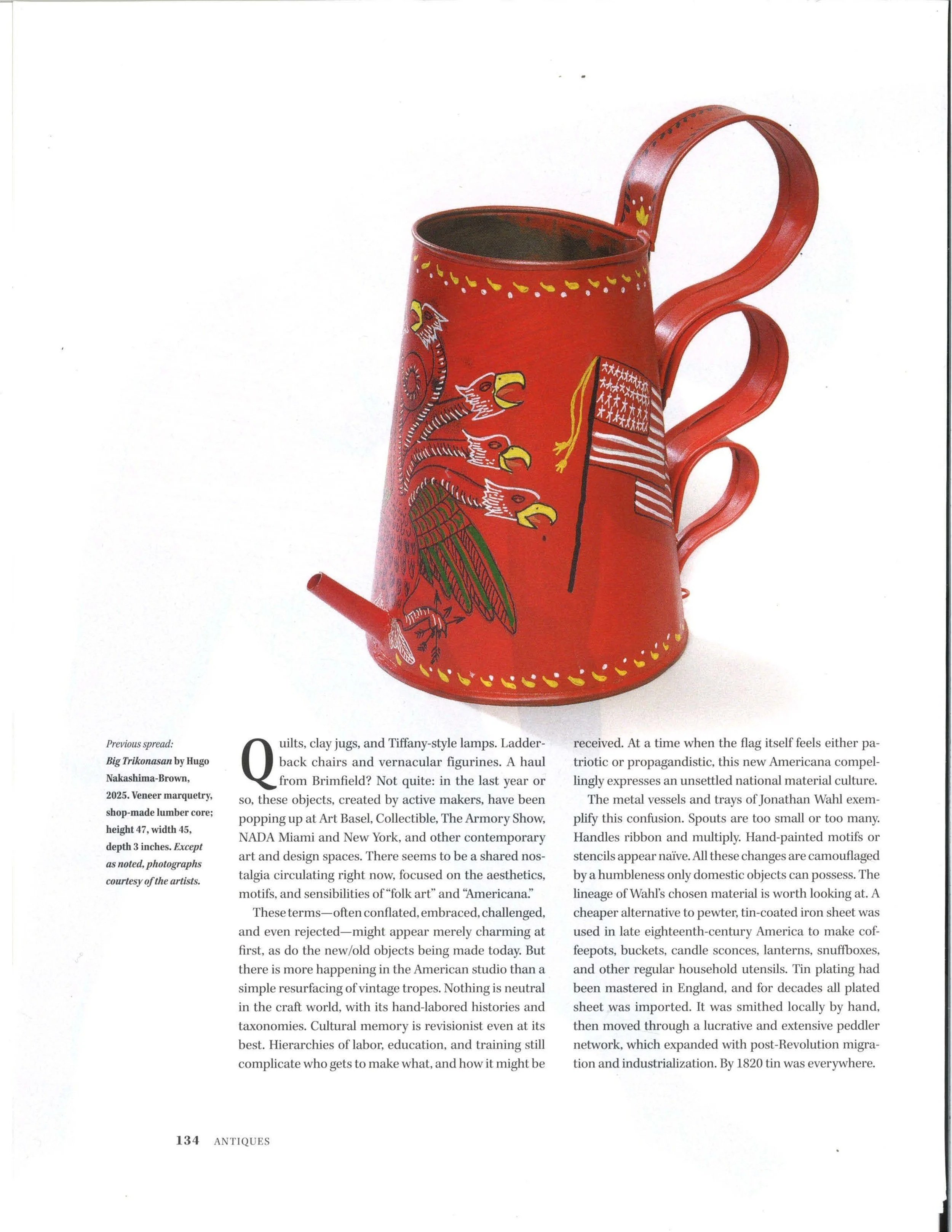 The Antiques Magazine, Vol CXCIII, No 1, page 134