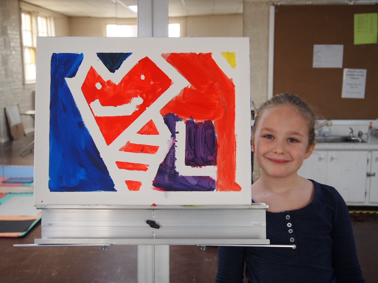 Abstract Painting with Meaningful Colors