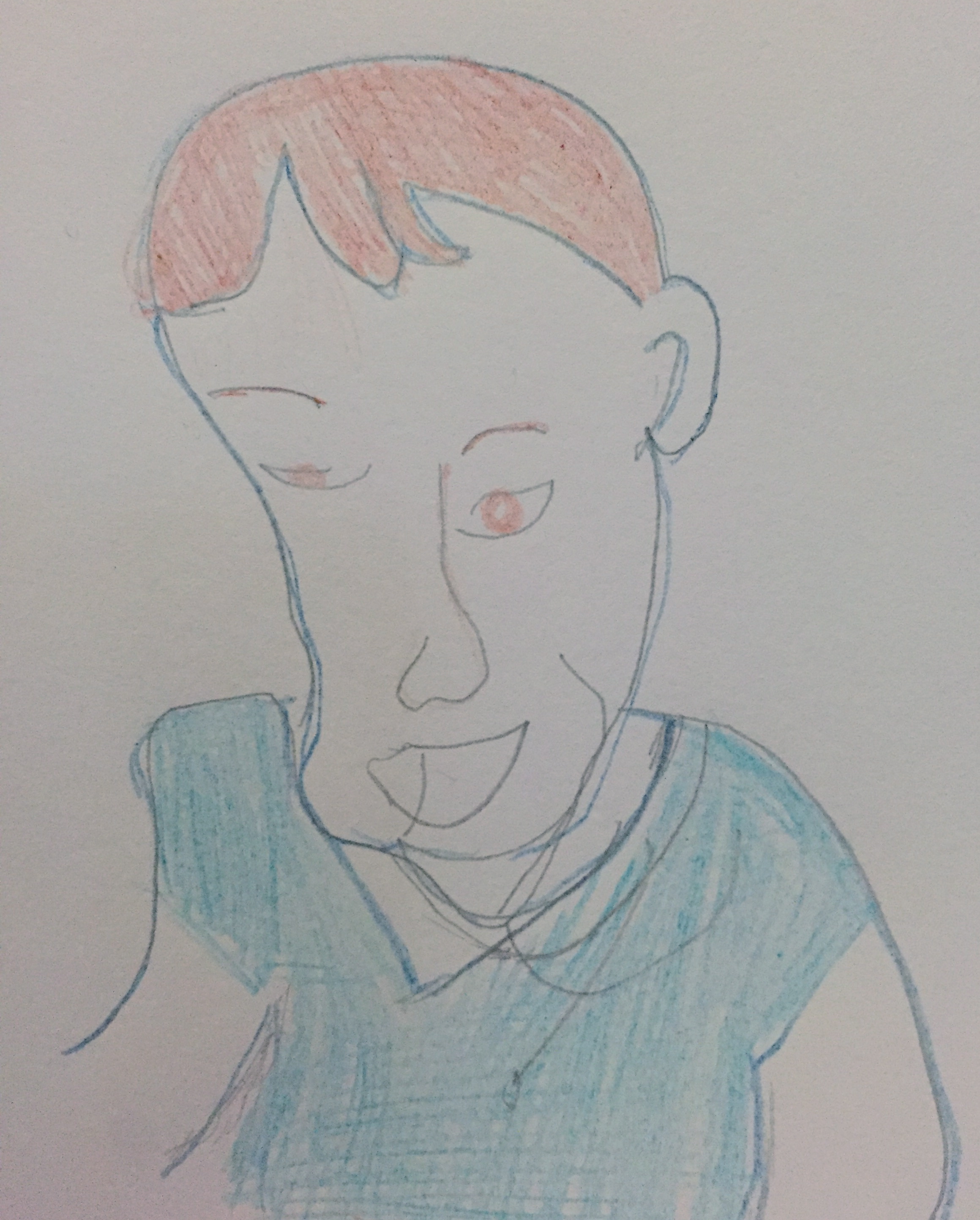 Blind Contour drawing: Selena Orona