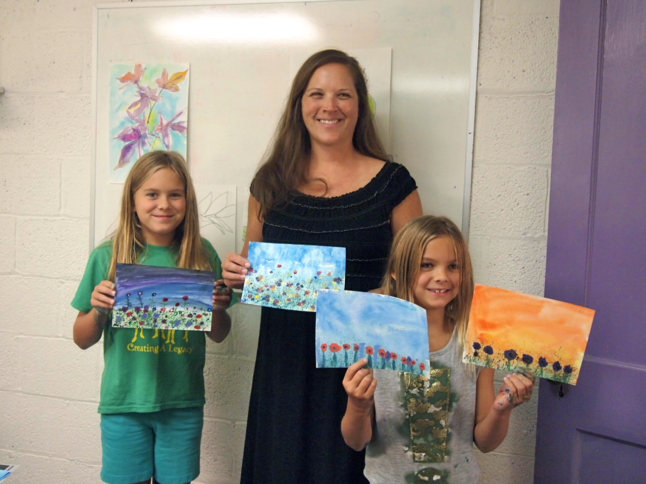 Creating simple gardens with splash paint