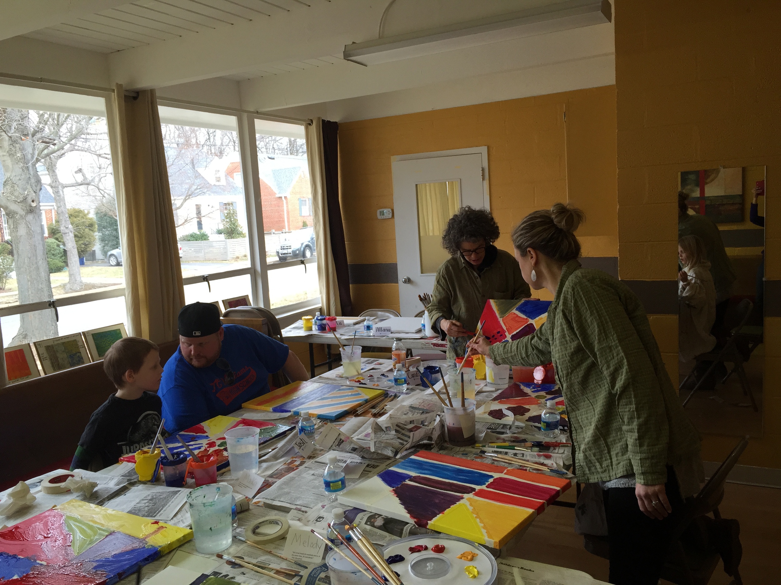 Tape Shape Art Family Art Workshop