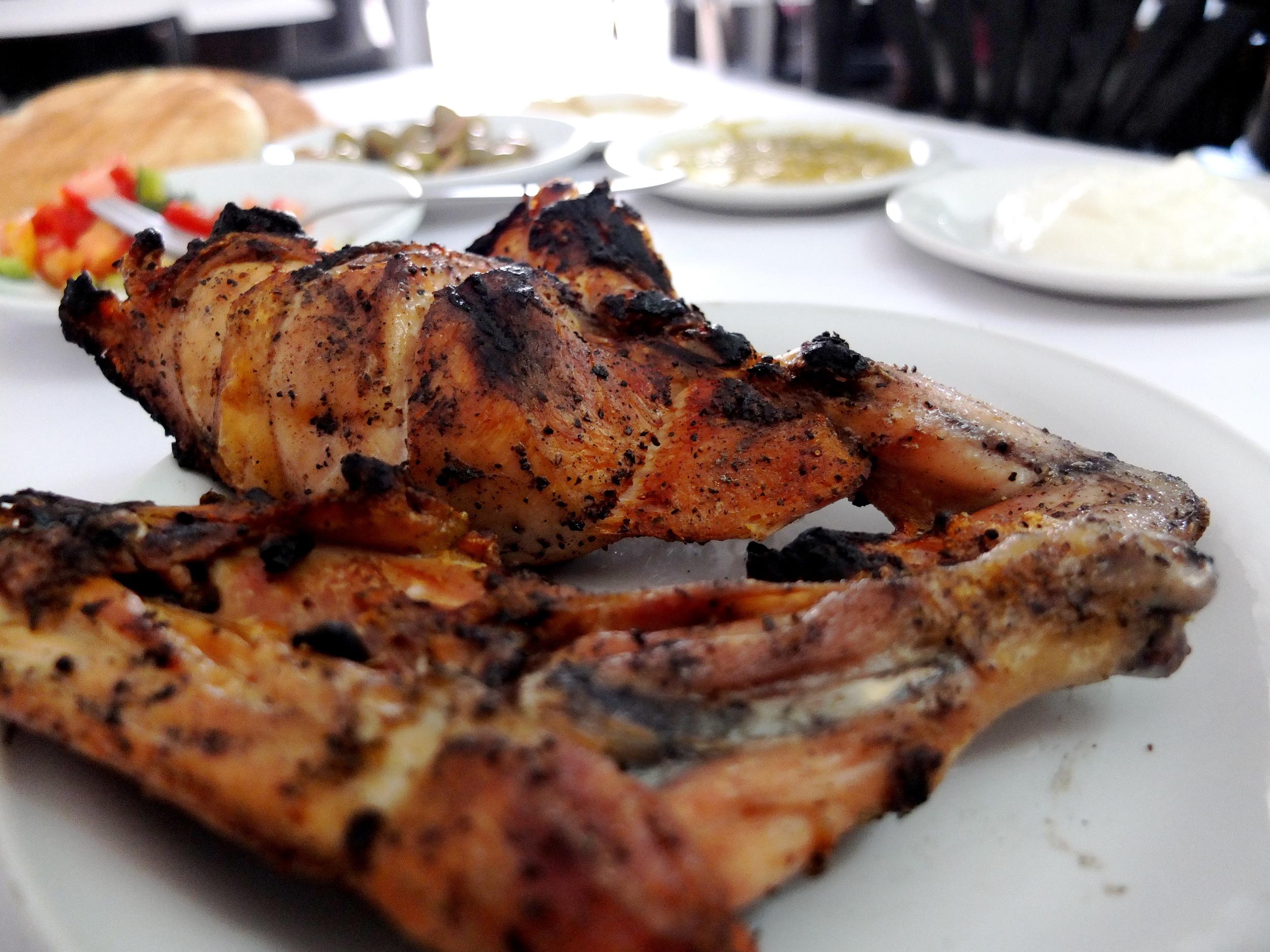    Apart from Hosh Jasmin, Beit Jala is home to what you might call Palestine’s only     “destination restaurant.” Set in the winding, hilly center of town, Qa’abar is known     for spatchcocked, charcoal-grilled chicken and the insanely delicious ga