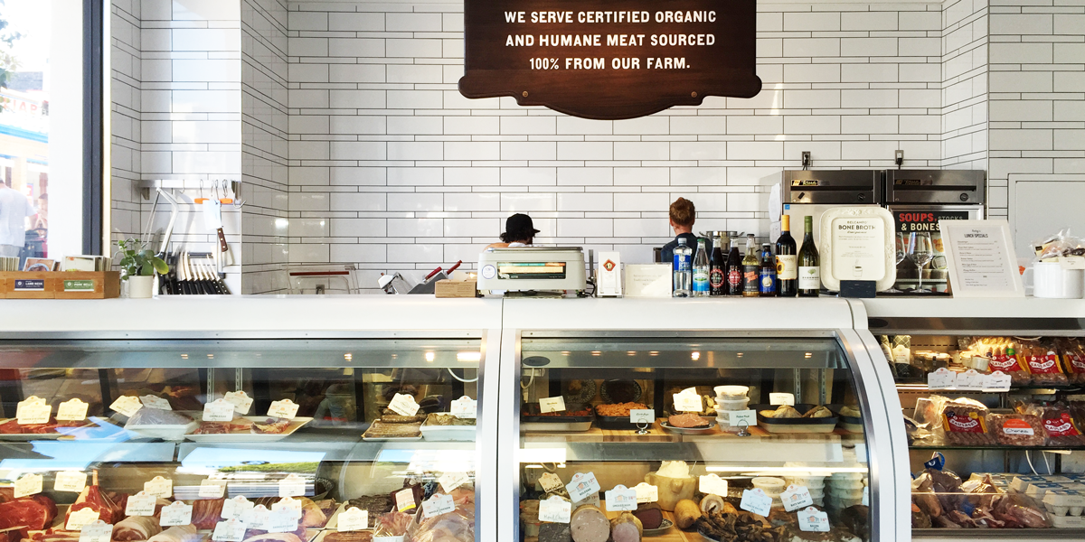 The counter at Belcampo Meat Co. in San Francisco's Russian Hill. | Photo by Cassandra Landry