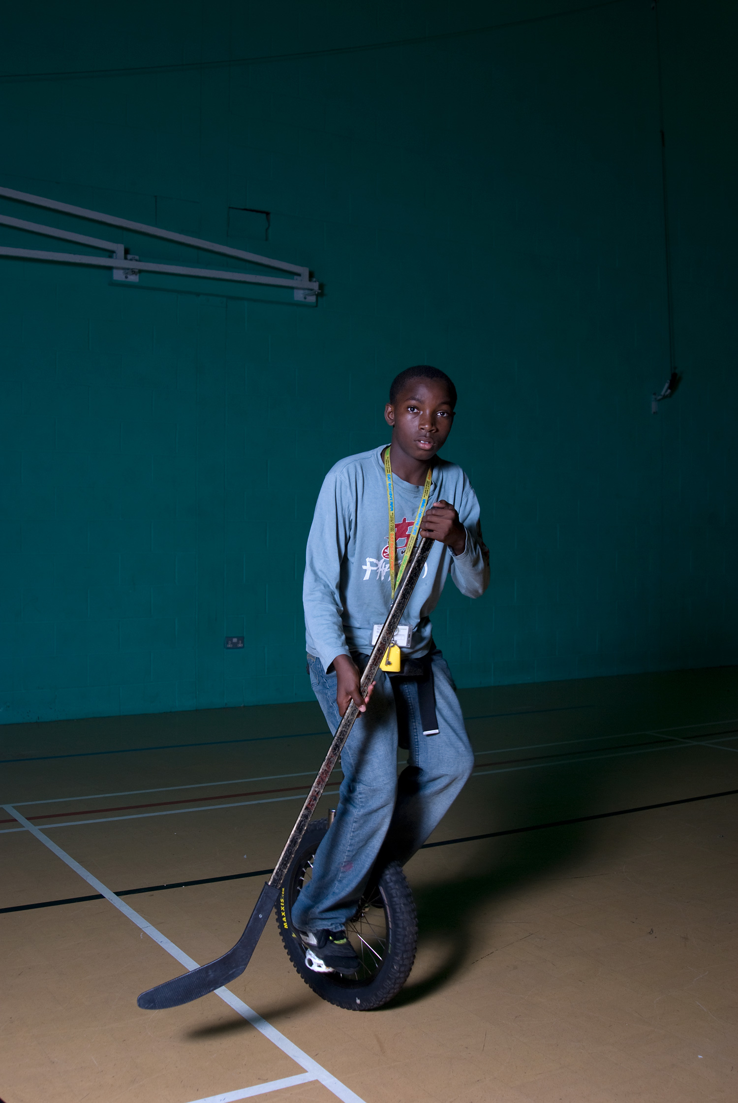  Unicycle Hockey Players of Hackney for the Economist's  More Intelligent Life  