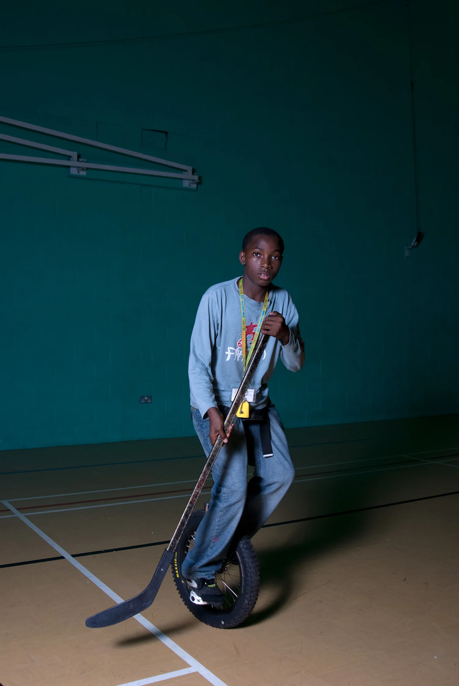 Unicycle Hockey Players of Hackney for the Economist's More Intelligent Life
