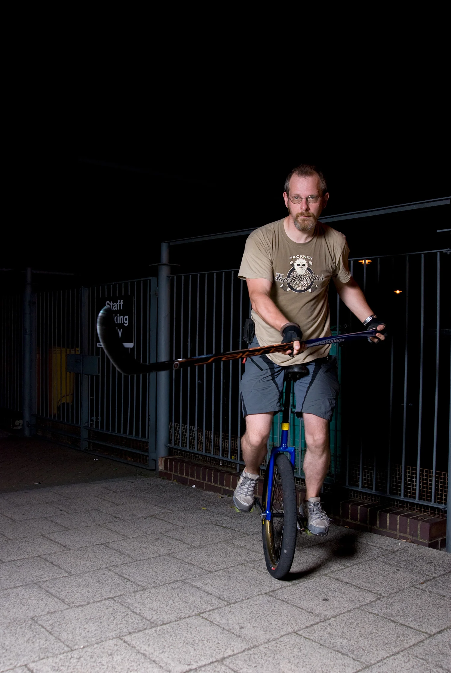 Unicycle Hockey Players of Hackney for the Economist's More Intelligent Life