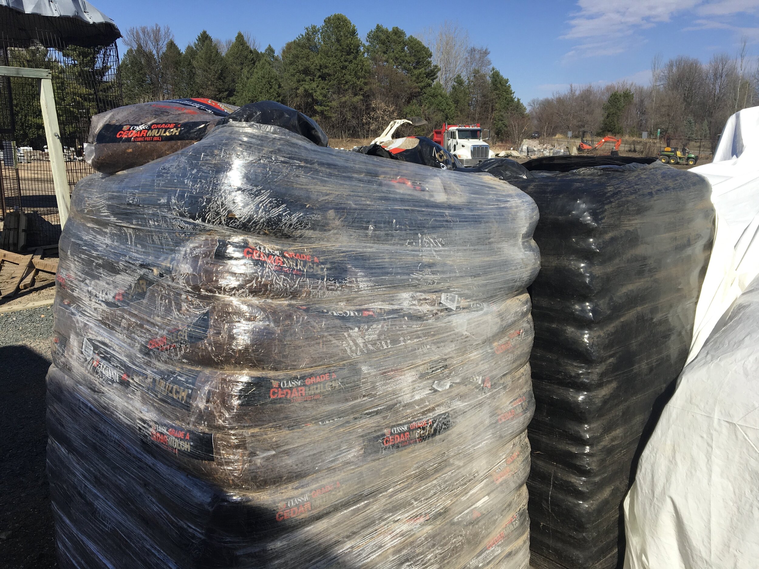 Bagged Mulch and Soil
