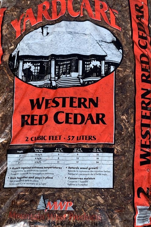 Western Red Cedar Mulch $9.99/2 cu ft