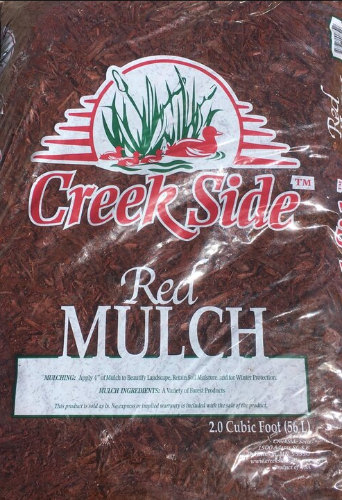Red Mulch $9.99/2 cu ft
