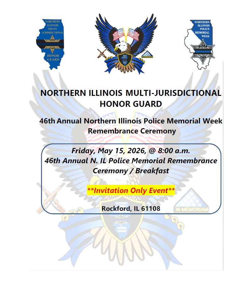46th Annual Northern Illinois Police Memorial Remembrance Ceremony/Breakfast (Invitation Only Event)