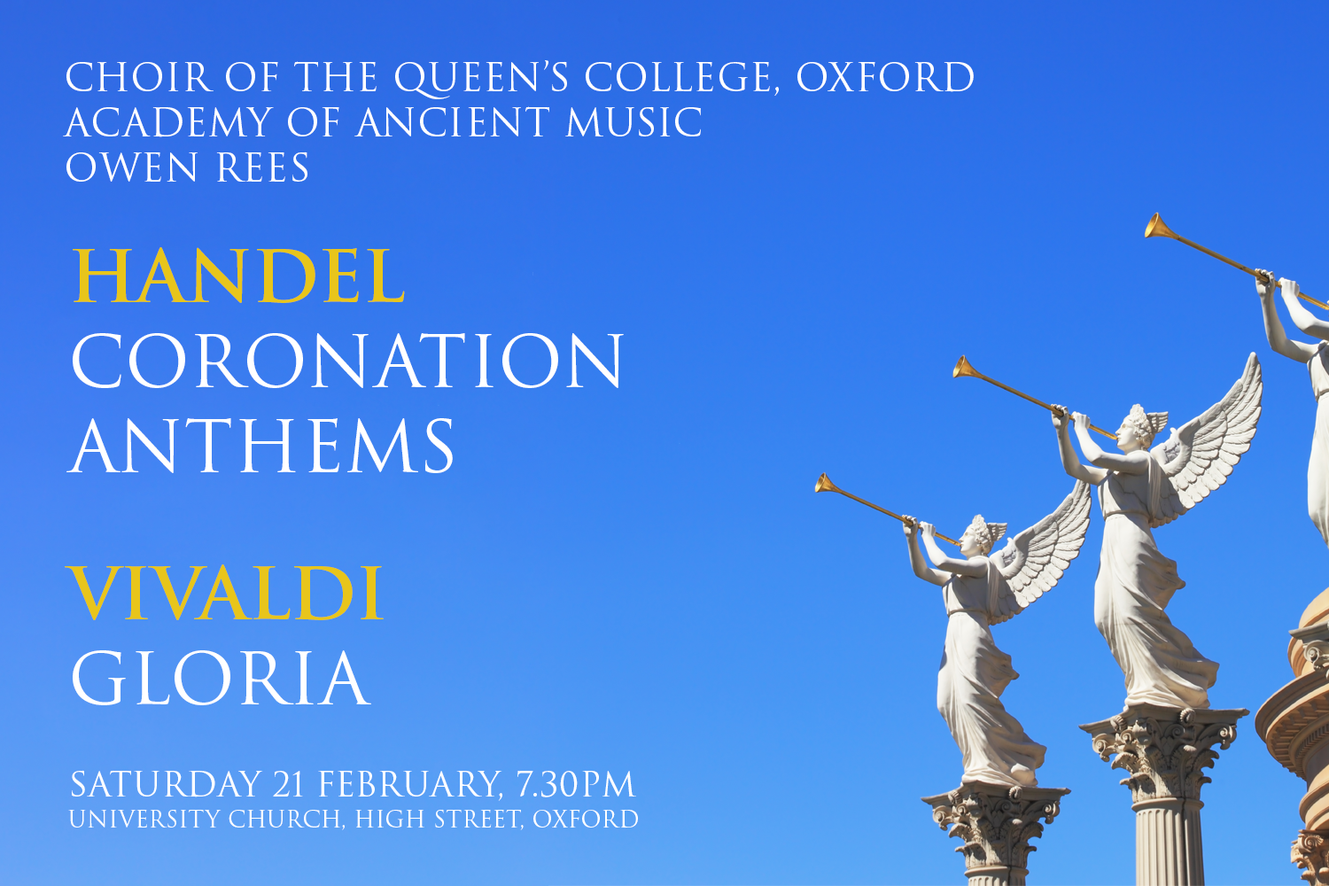 Handel: Coronation Anthems &amp; Vivaldi: Gloria