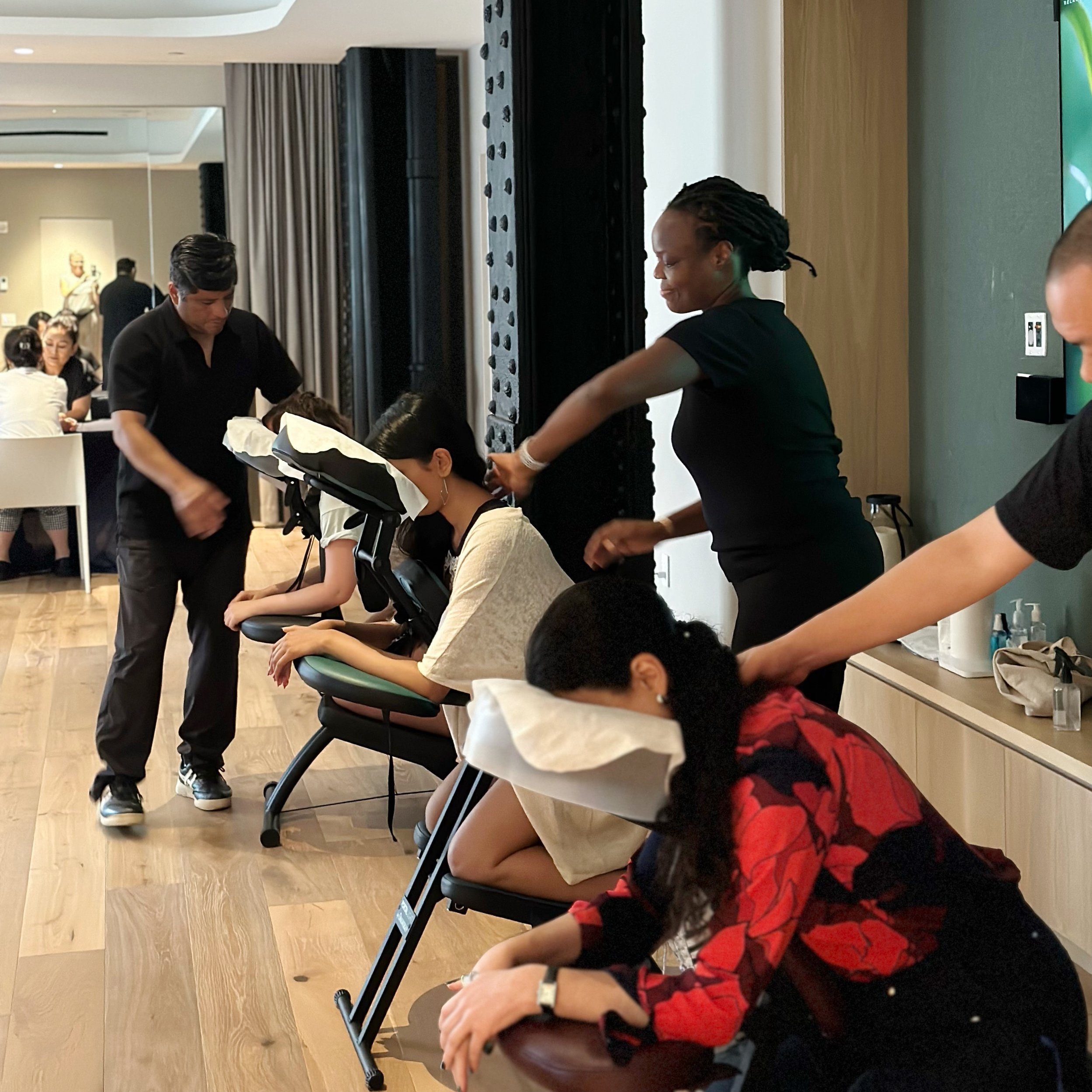 Chair massages at 'Inspire' event!