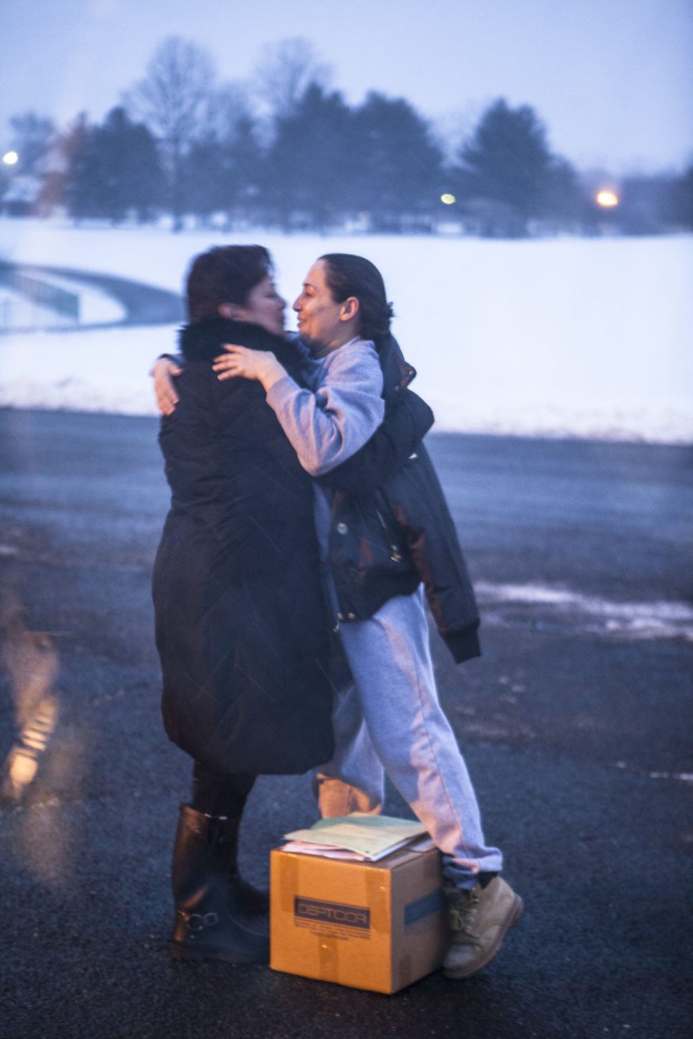  At 6:30AM and without ceremony, a van pulls up&nbsp;just outside the gates of Edna Mahan Correctional Facility.&nbsp;Bibi embraces her mother, who visited her every weekend for thirteen years.&nbsp; 