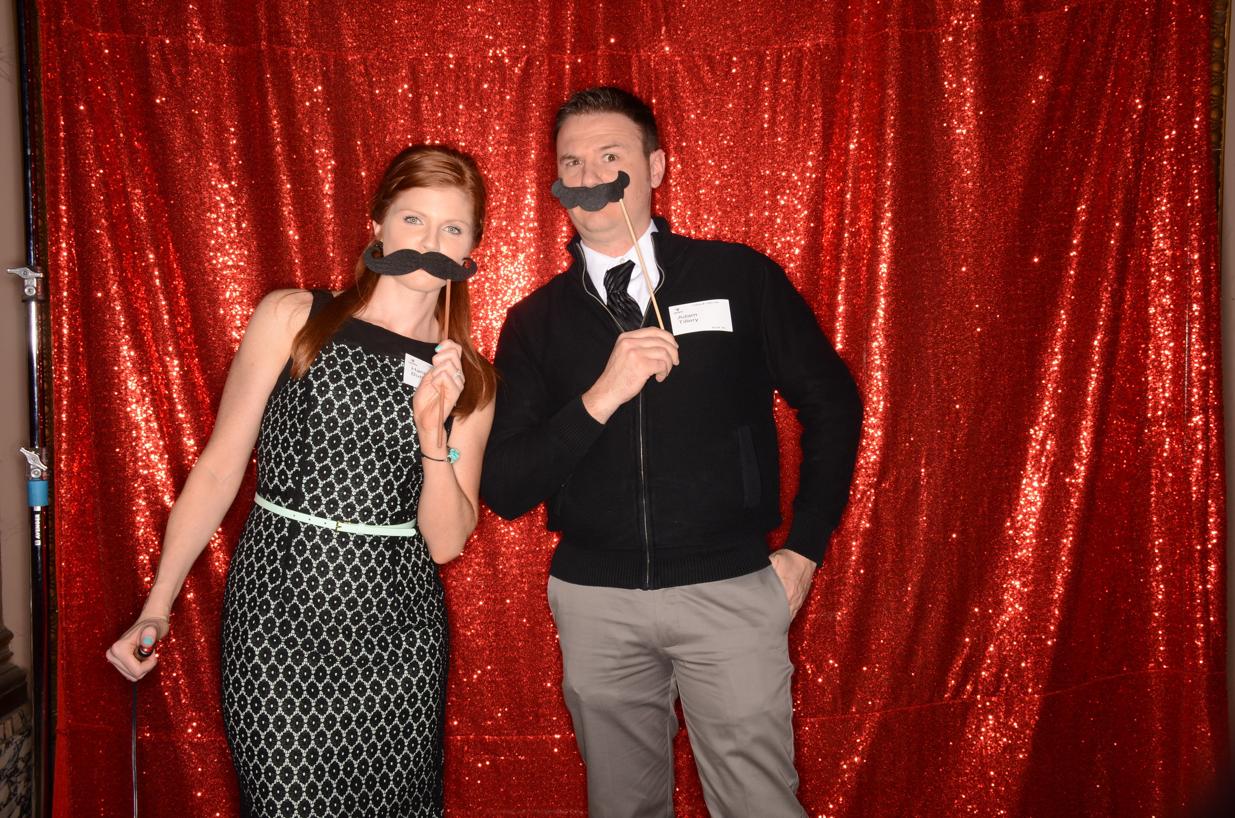 photo booth with sparkly background dfw dallas fort worth