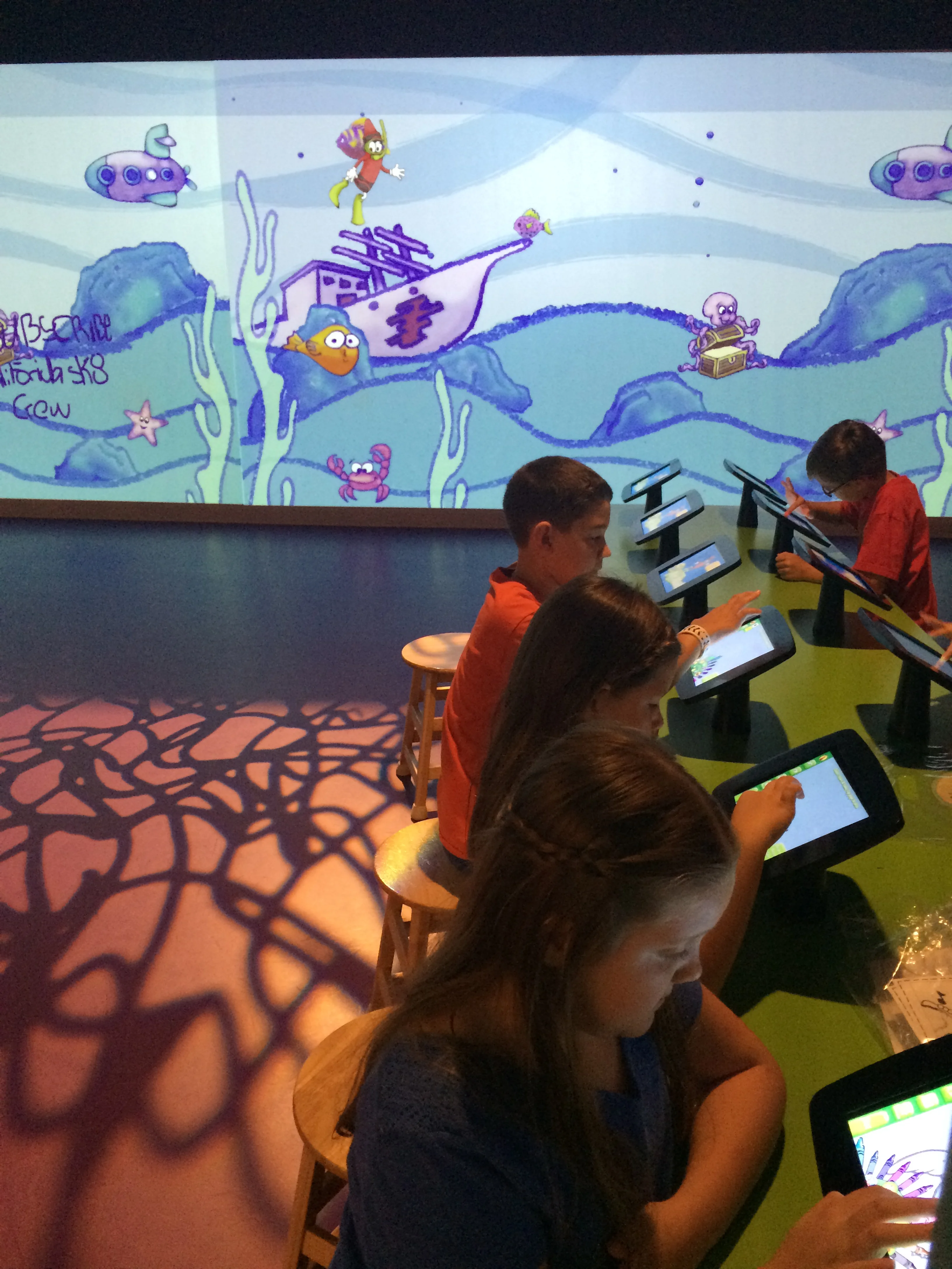 Crayola Experience Orlando, FL ART ALIVE Touchscreens