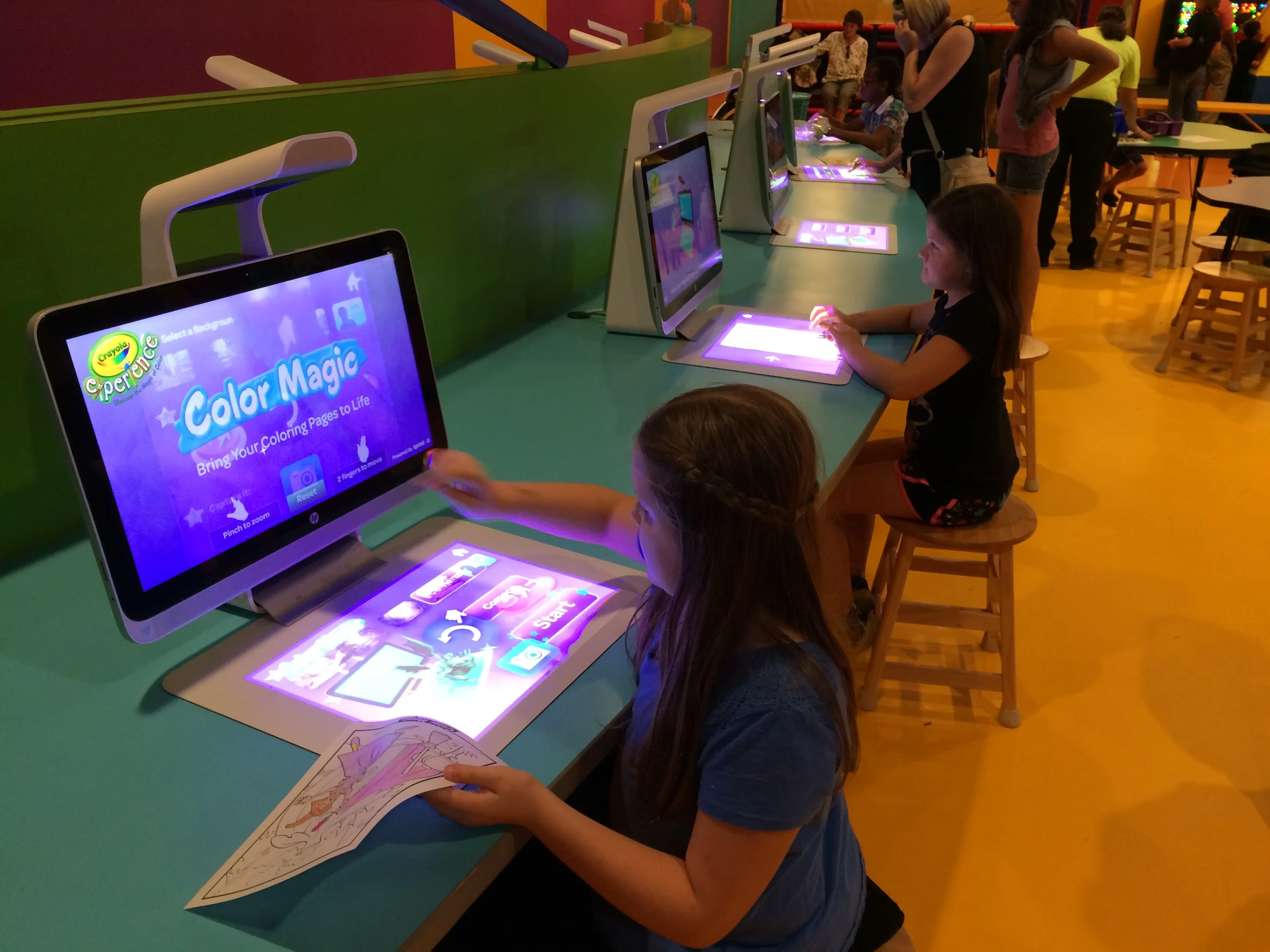 Crayola Experience Orlando, FL COLOR MAGIC Computer Station