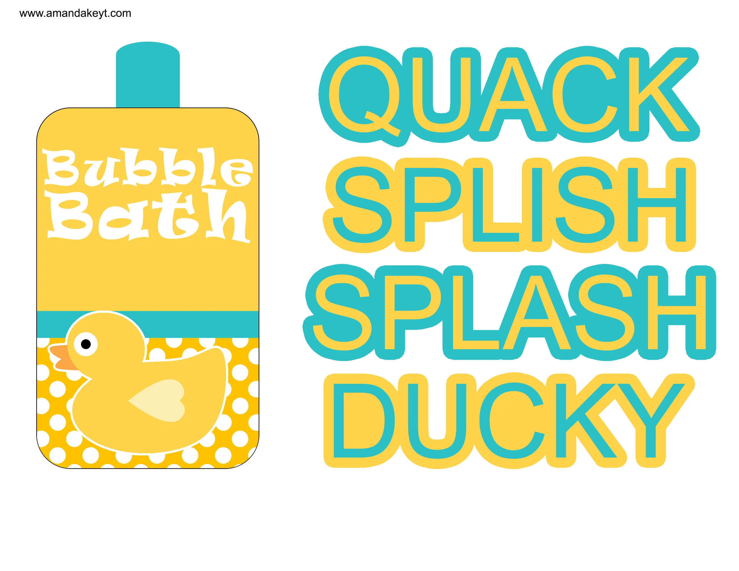 Teal Duck Birthday