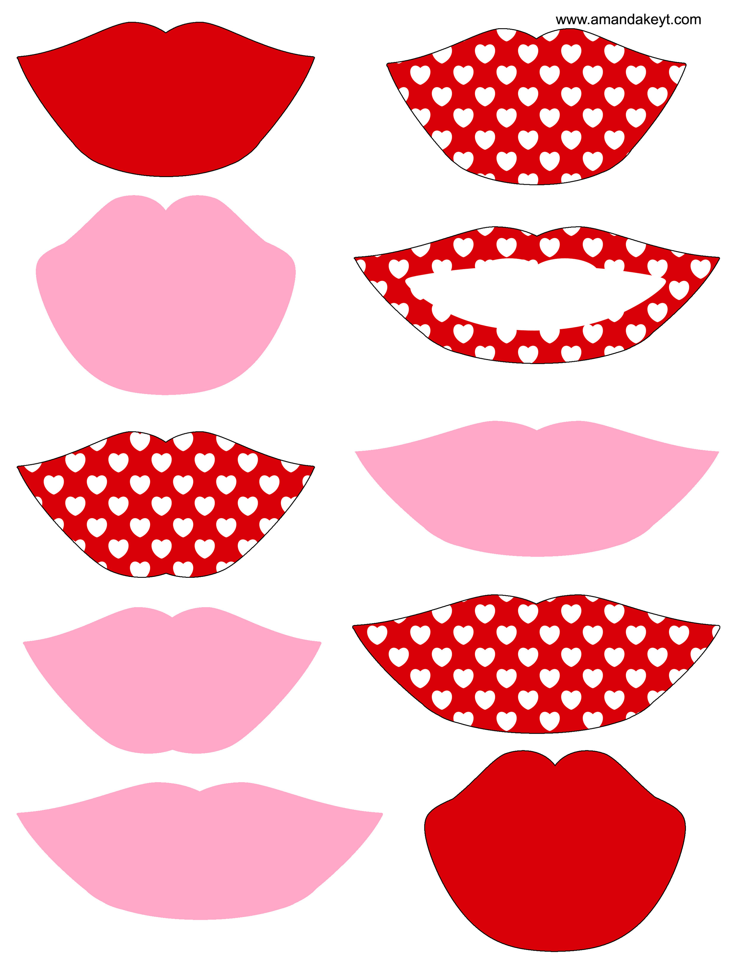Free Lips — Amanda Keyt Printable Designs